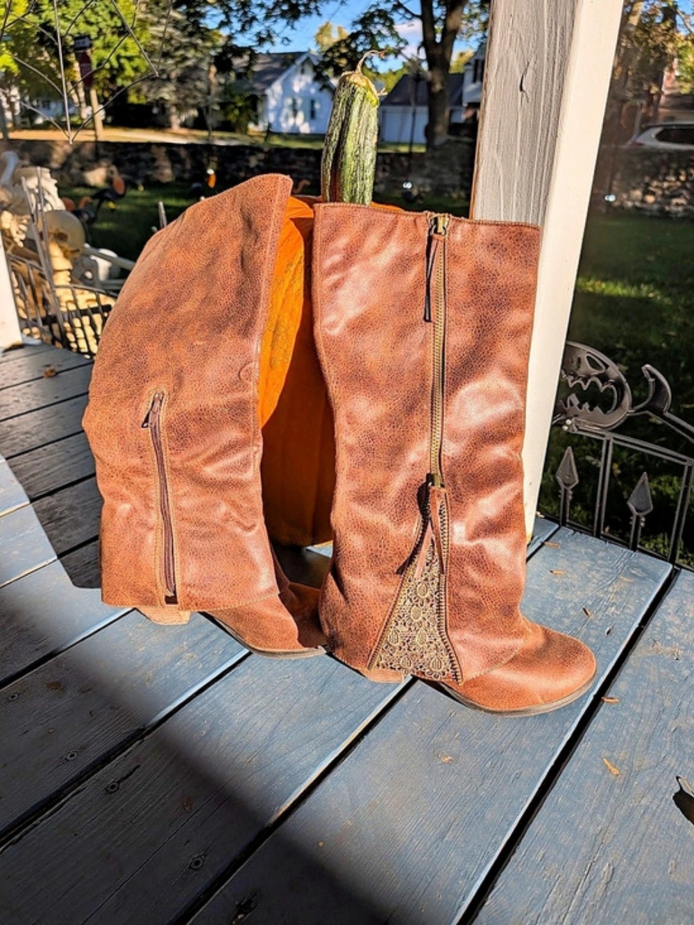Not Rated Brand .. To-the-Knee Boots Brown US 9